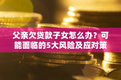 武汉父亲欠贷款子女怎么办？可能面临的5大风险及应对策略