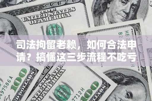 武汉司法拘留老赖，如何合法申请？搞懂这三步流程不吃亏！