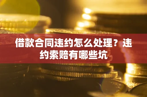 武汉借款合同违约怎么处理？违约索赔有哪些坑