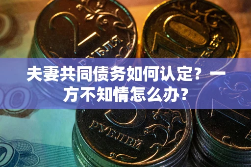武汉夫妻共同债务如何认定？一方不知情怎么办？