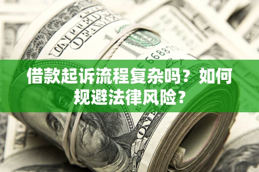 武汉借款起诉流程复杂吗？如何规避法律风险？