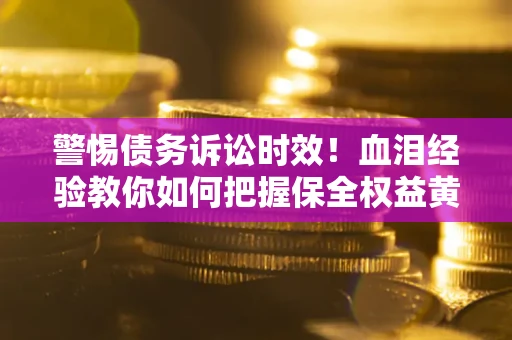 武汉警惕债务诉讼时效！血泪经验教你如何把握保全权益黄金期