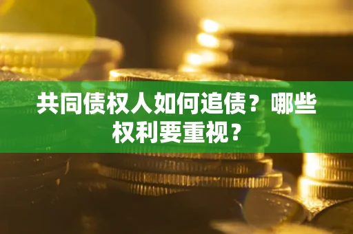 武汉共同债权人如何追债？哪些权利要重视？