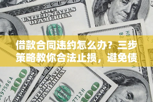 武汉借款合同违约怎么办？三步策略教你合法止损，避免债务危机升级