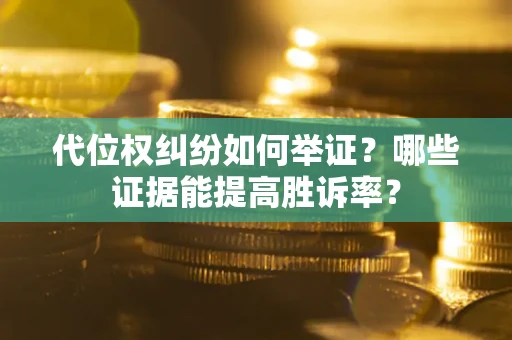 武汉代位权纠纷如何举证？哪些证据能提高胜诉率？