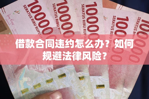 武汉借款合同违约怎么办？如何规避法律风险？