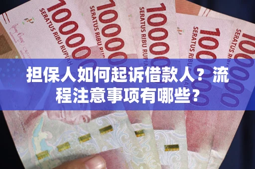 武汉担保人如何起诉借款人？流程注意事项有哪些？